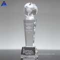 with Earth Eagle Award Black Golf Resin Paperweight Crystal Globe Metal Trophy